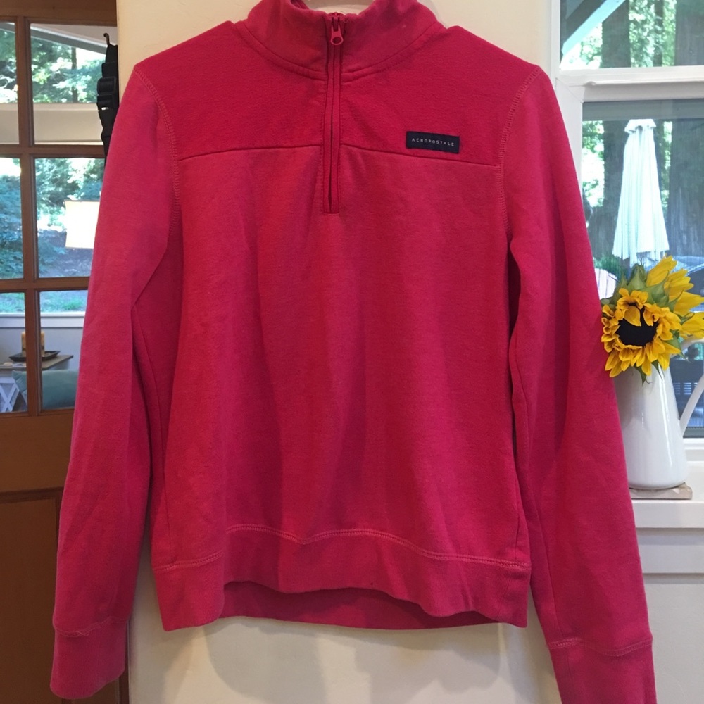 Aeropostale girls pink pullover sweatshirt